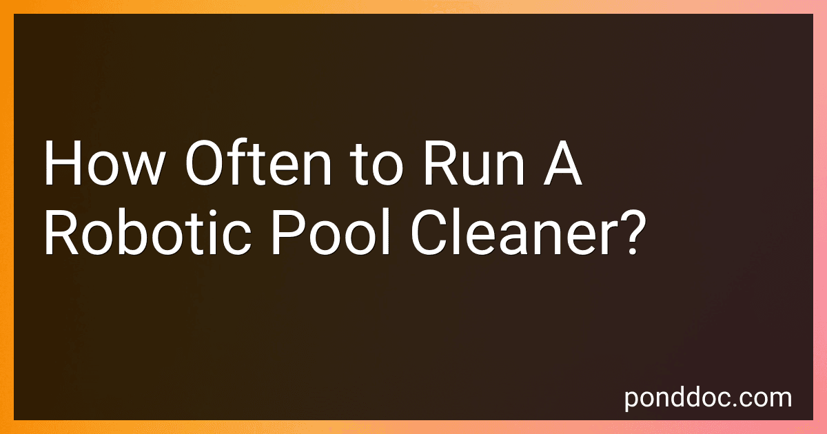 How Often to Run A Robotic Pool Cleaner? image