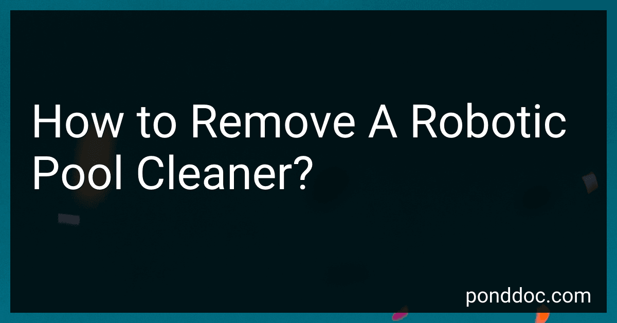 How to Remove A Robotic Pool Cleaner? image