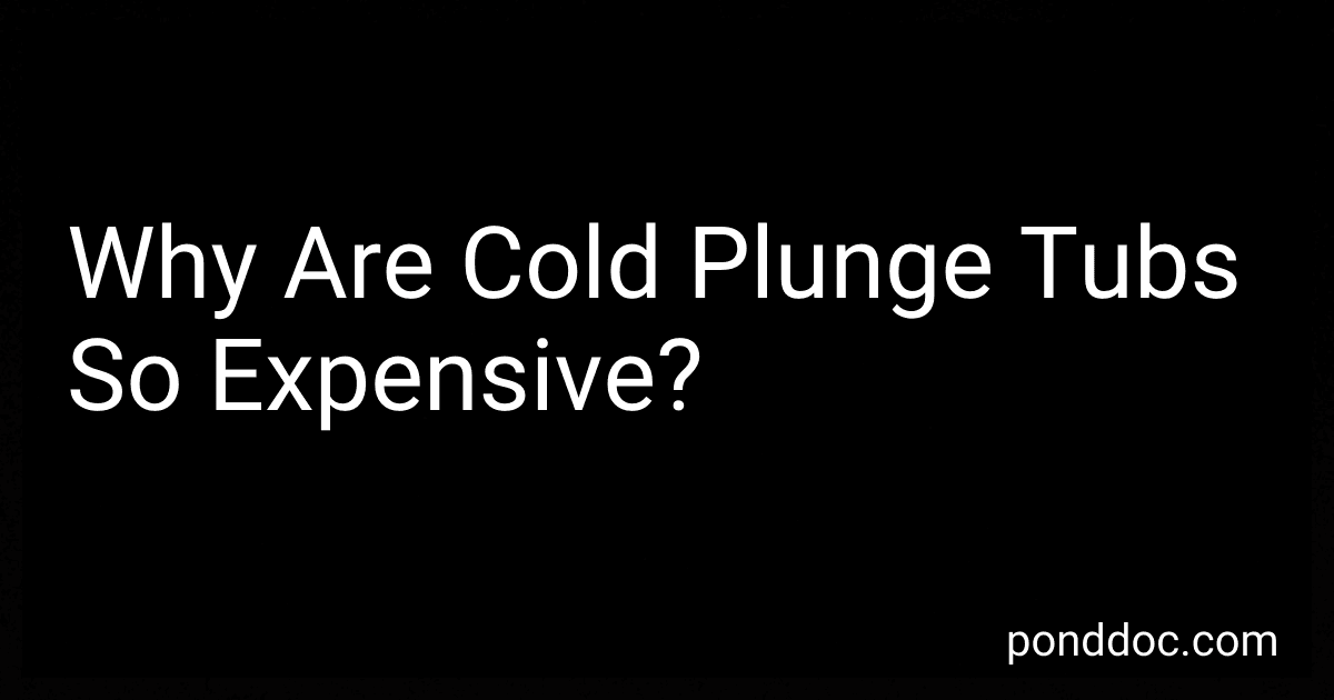 Why Are Cold Plunge Tubs So Expensive? image