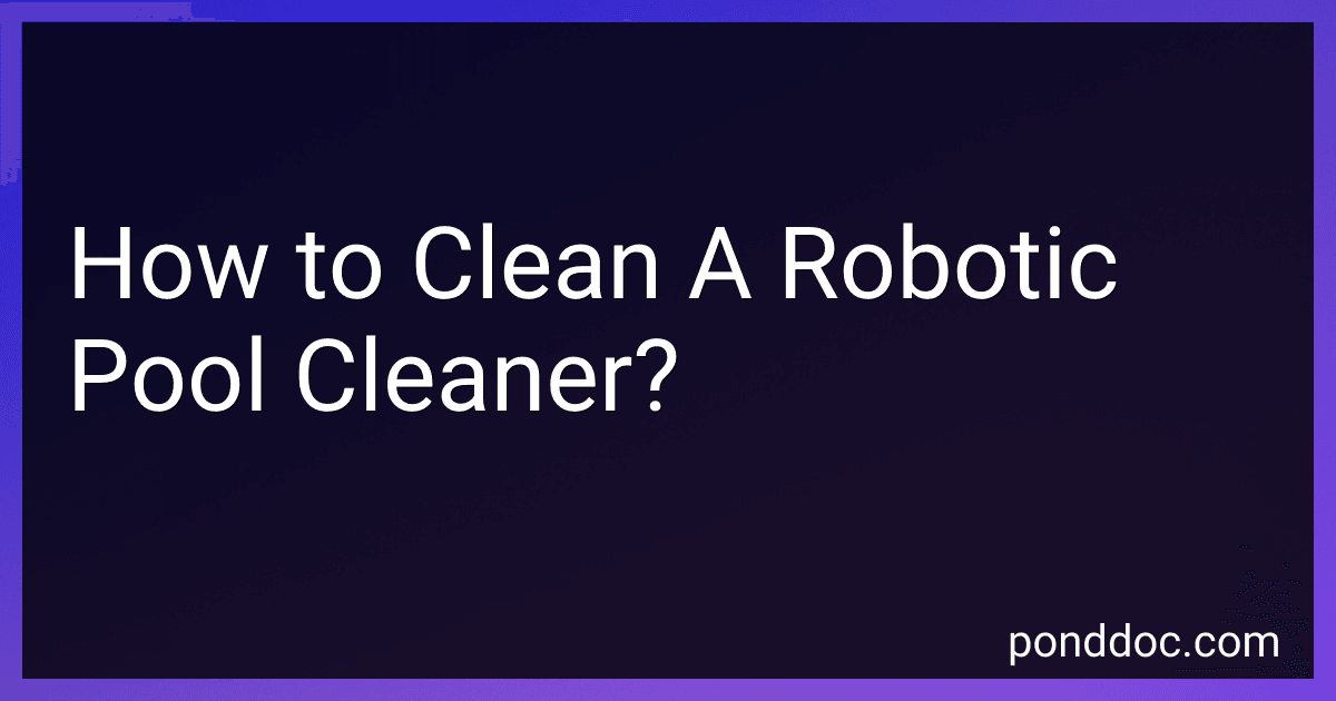 How to Clean A Robotic Pool Cleaner? image