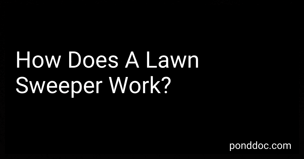 How Does A Lawn Sweeper Work? image
