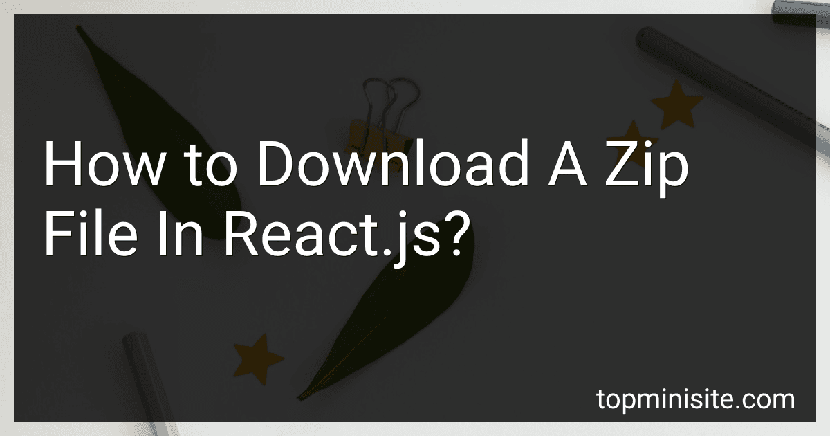How to Download A Zip File In React.js? image