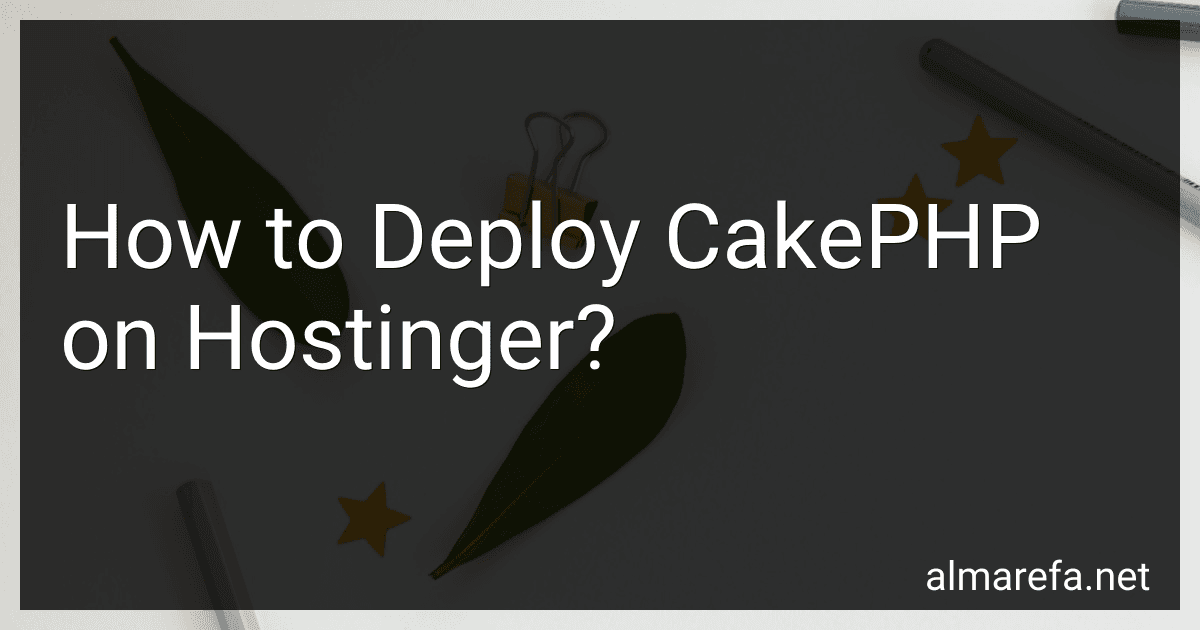 How to Deploy CakePHP on Hostinger? image