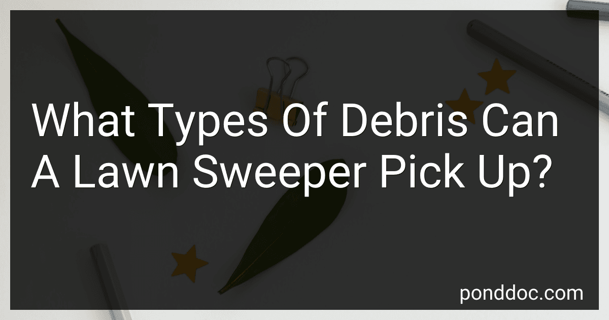 What Types Of Debris Can A Lawn Sweeper Pick Up? image