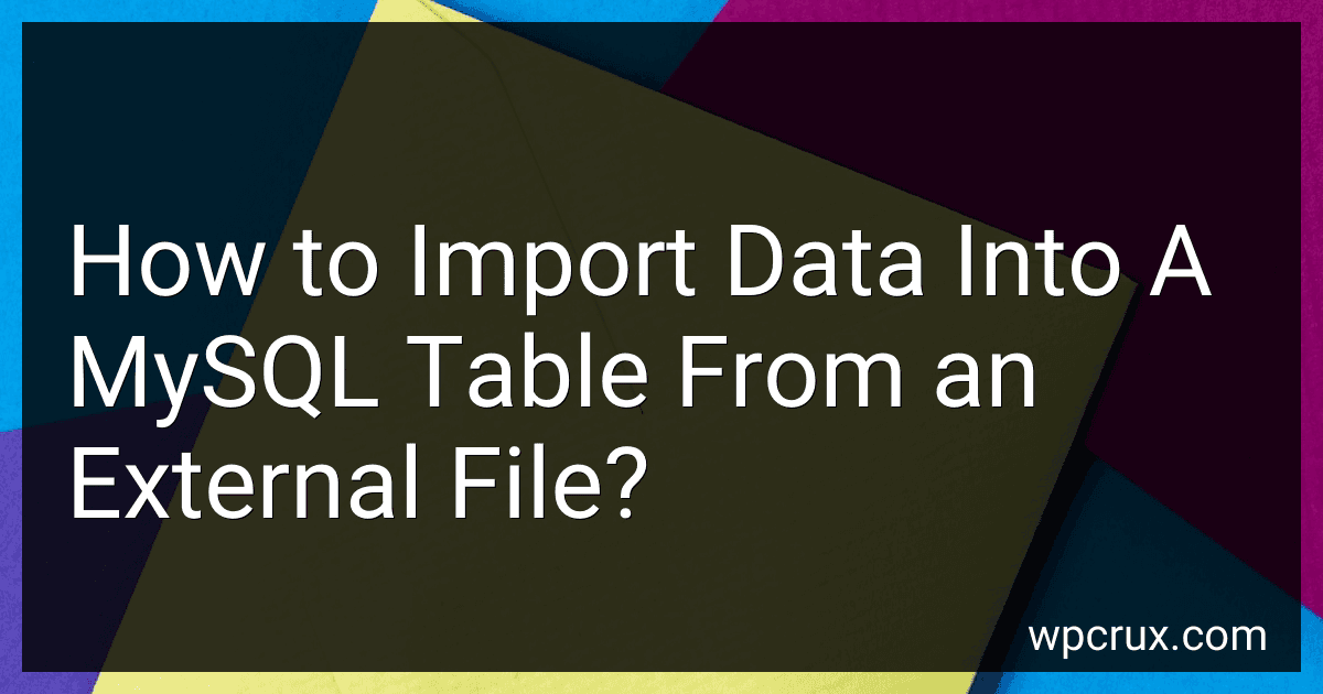 How to Import Data Into A MySQL Table From an External File? image