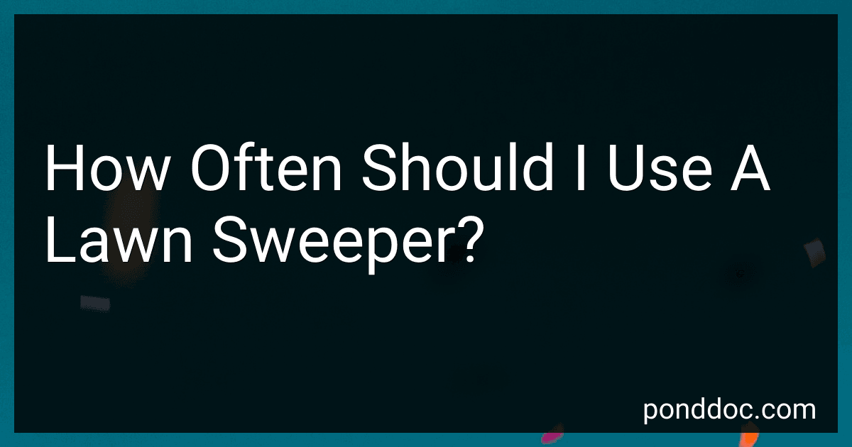 How Often Should I Use A Lawn Sweeper? image