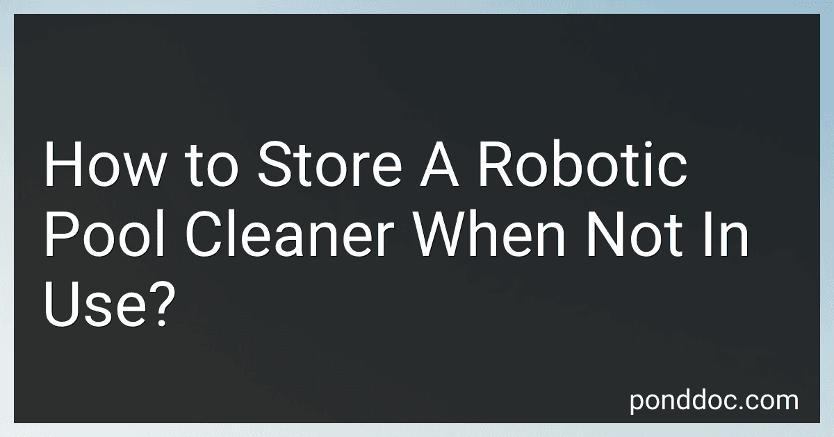 How to Store A Robotic Pool Cleaner When Not In Use? image
