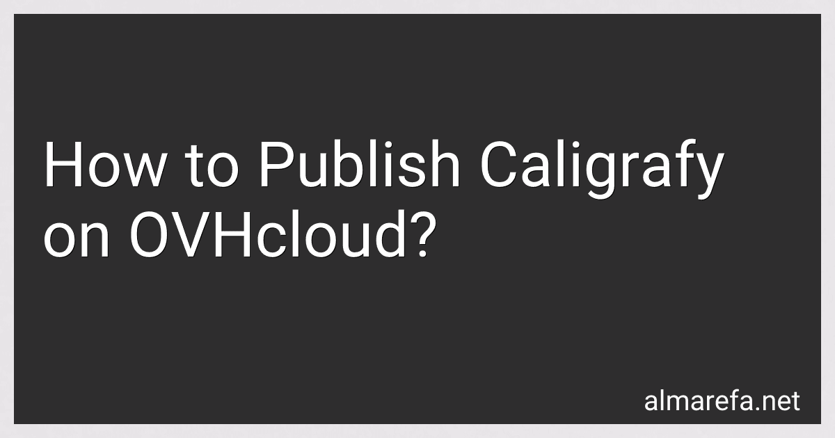 How to Publish Caligrafy on OVHcloud? image