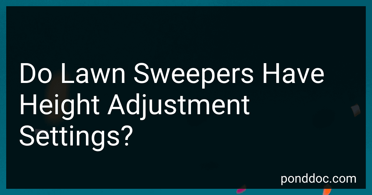 Do Lawn Sweepers Have Height Adjustment Settings? image