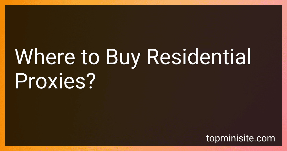 Where to Buy Residential Proxies? image