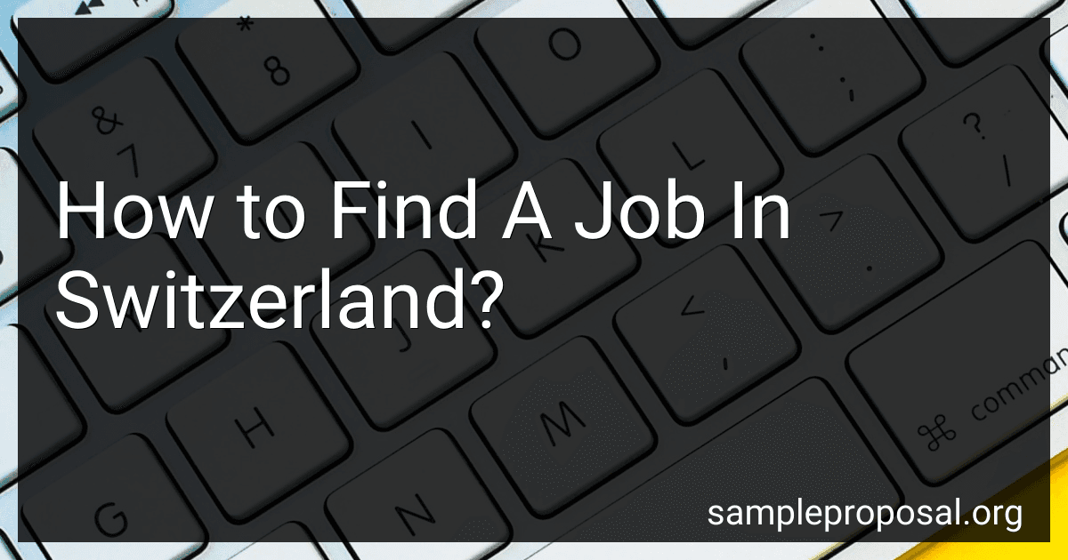 How to Find A Job In Switzerland? image