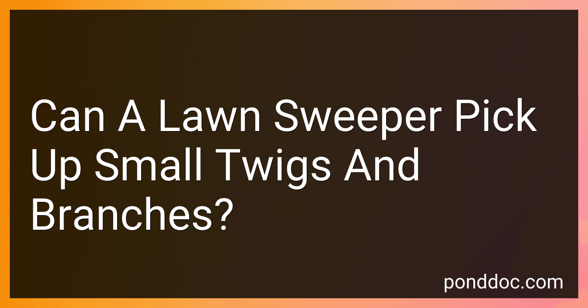 Can A Lawn Sweeper Pick Up Small Twigs And Branches? image
