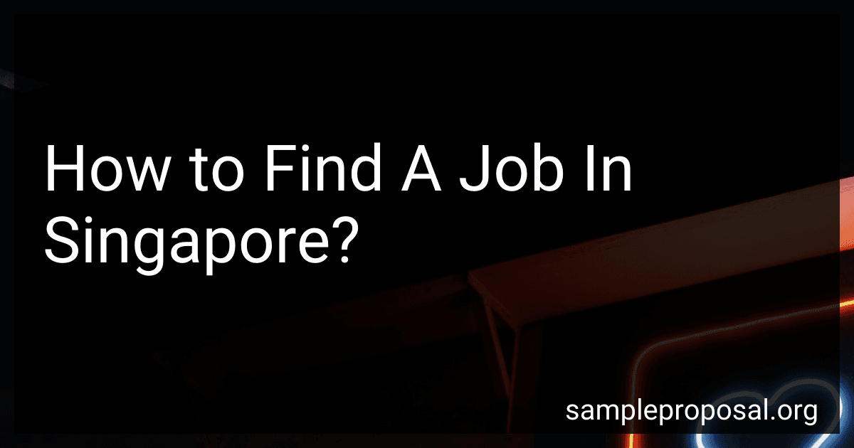 How to Find A Job In Singapore? image
