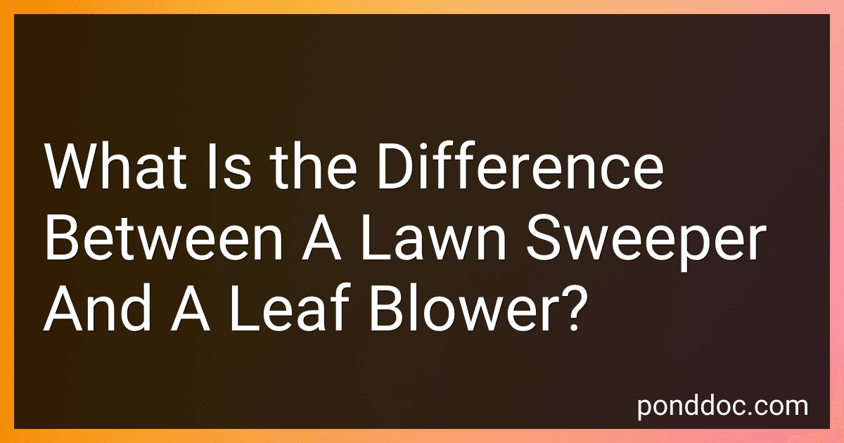 What Is the Difference Between A Lawn Sweeper And A Leaf Blower? image