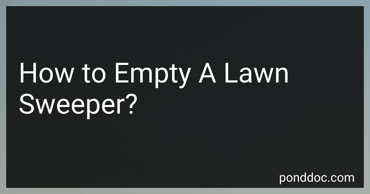 How to Empty A Lawn Sweeper? image