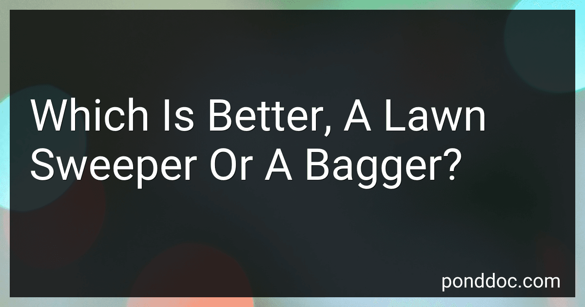 Which Is Better, A Lawn Sweeper Or A Bagger? image
