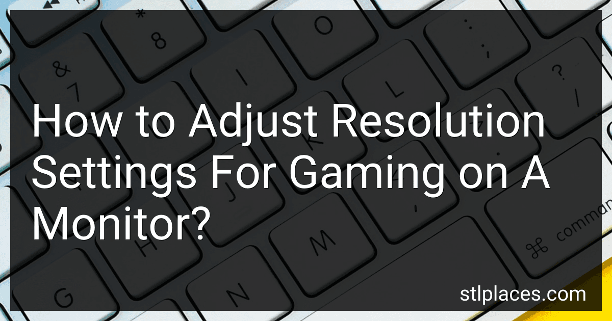How to Adjust Resolution Settings For Gaming on A Monitor? image