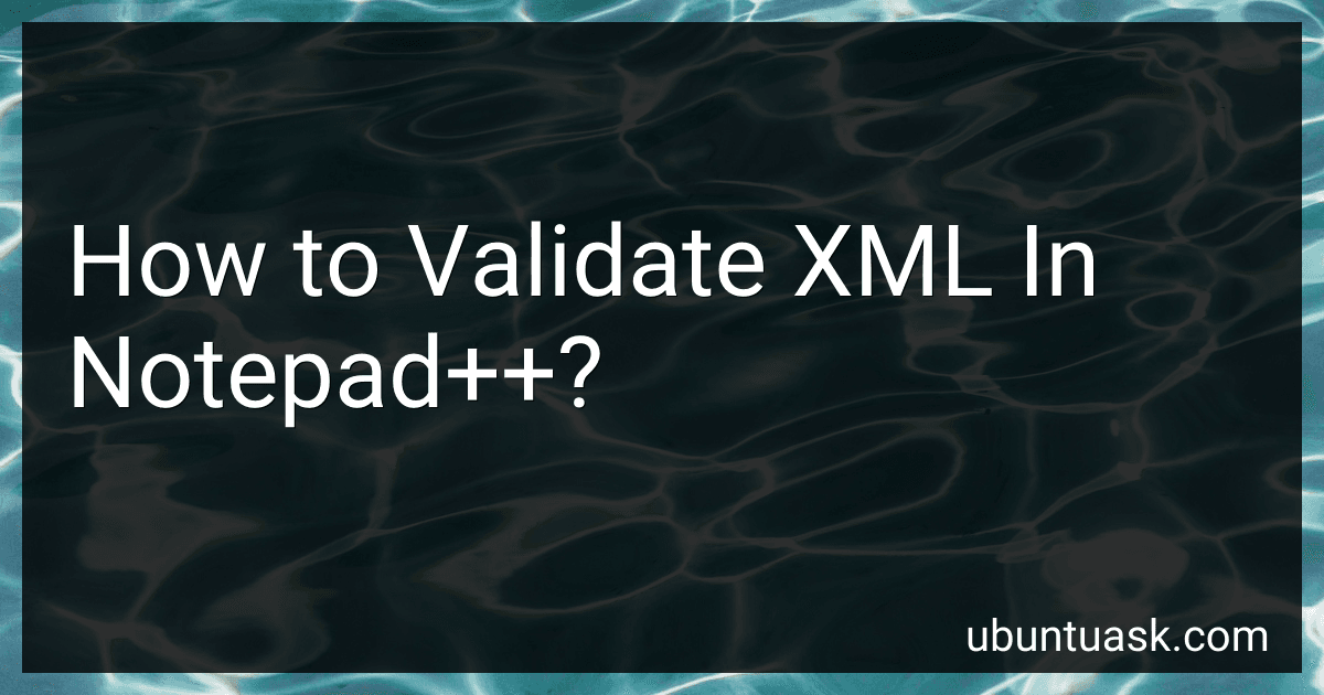 How to Validate XML In Notepad++? image