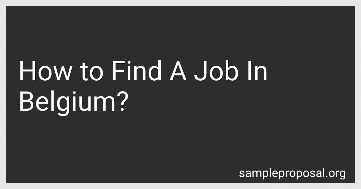 How to Find A Job In Belgium? image