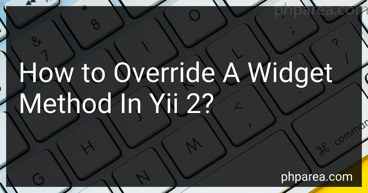 How to Override A Widget Method In Yii 2? image