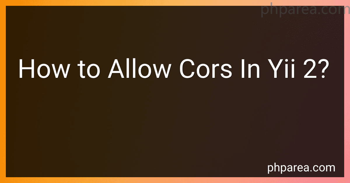 How to Allow Cors In Yii 2? image