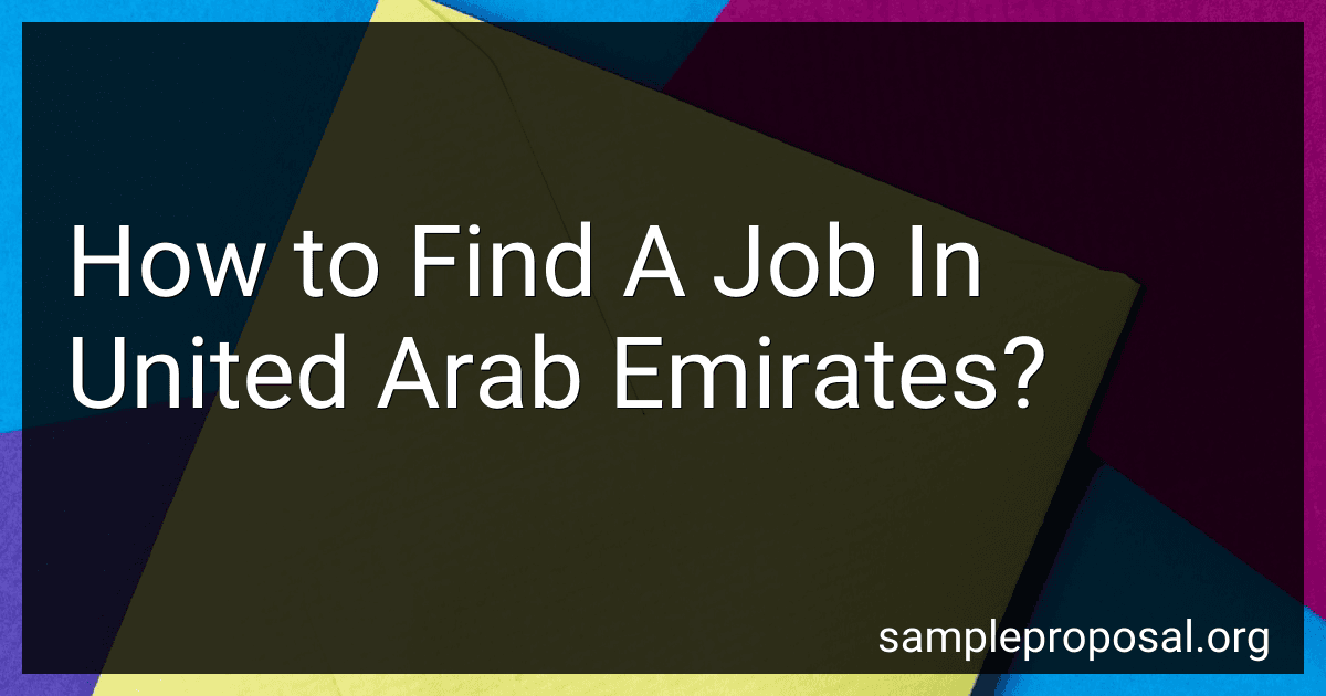 How to Find A Job In United Arab Emirates? image