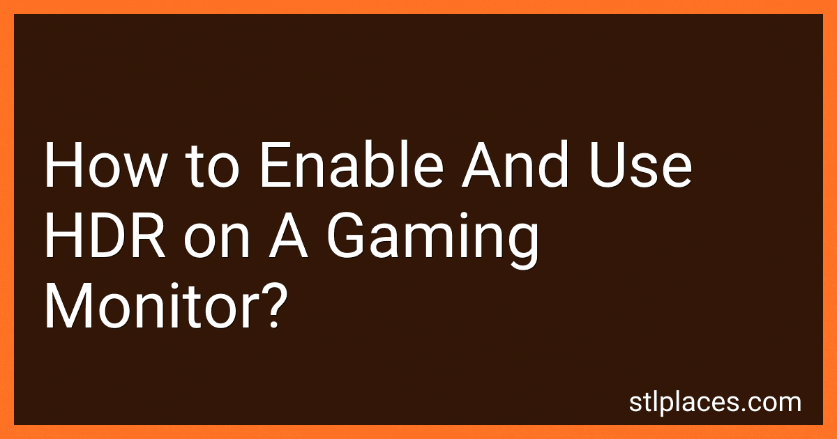 How to Enable And Use HDR on A Gaming Monitor? image