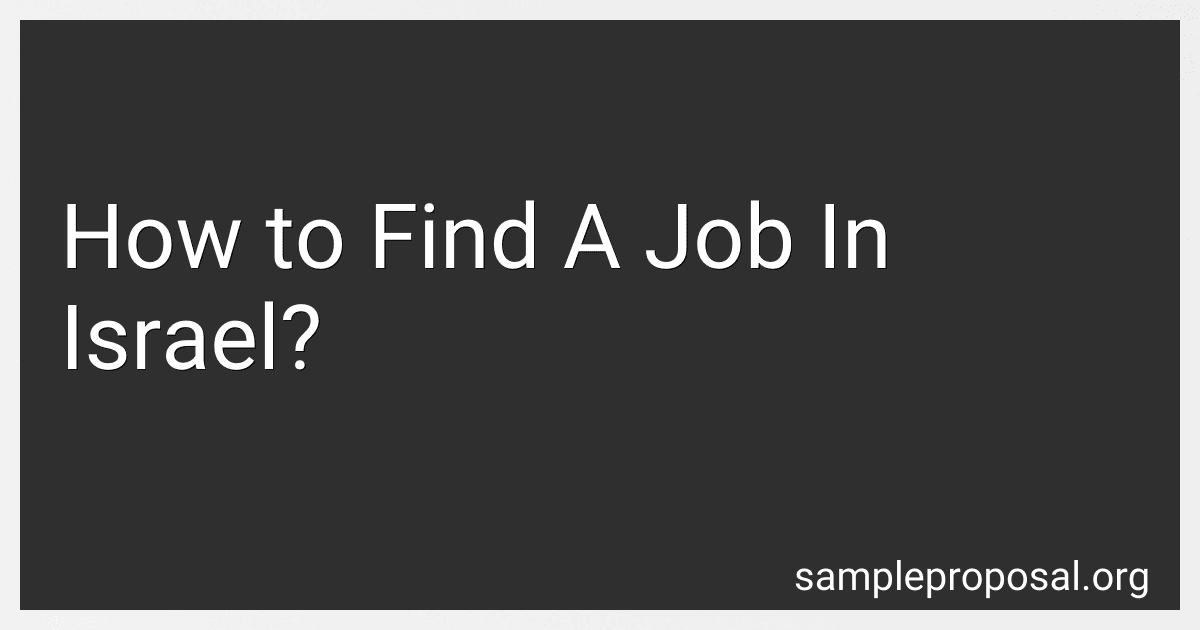 How to Find A Job In Israel? image
