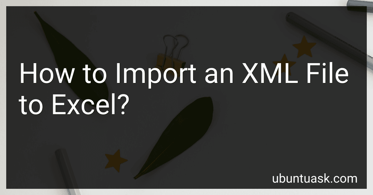 How to Import an XML File to Excel? image
