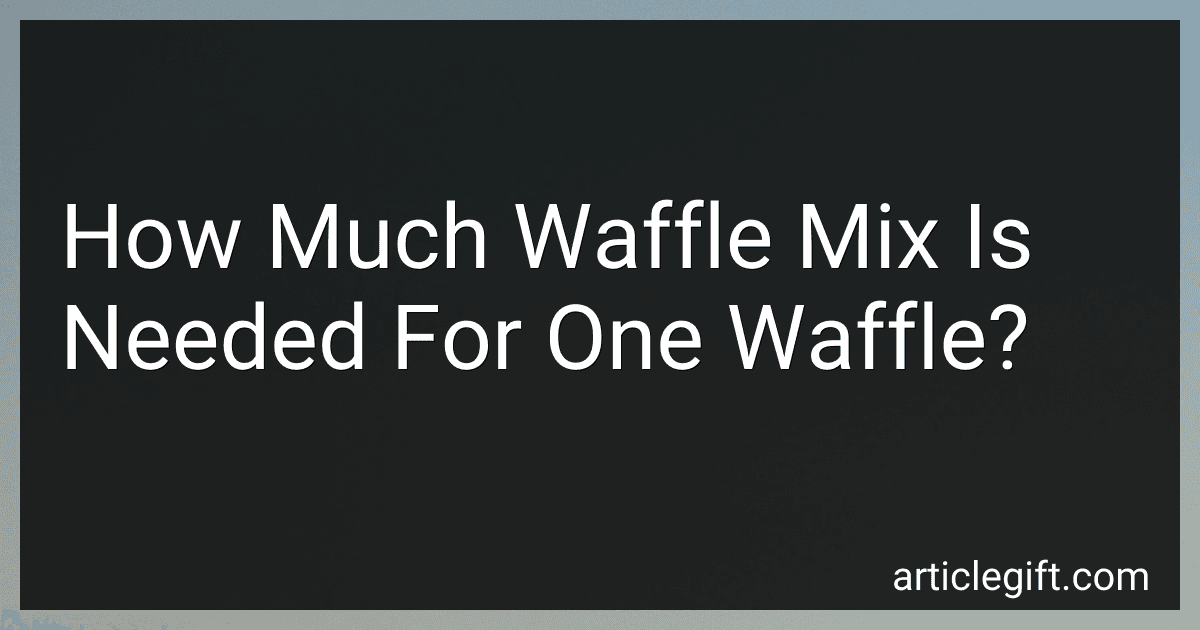How Much Waffle Mix Is Needed For One Waffle? image
