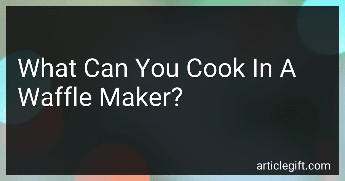 What Can You Cook In A Waffle Maker? image