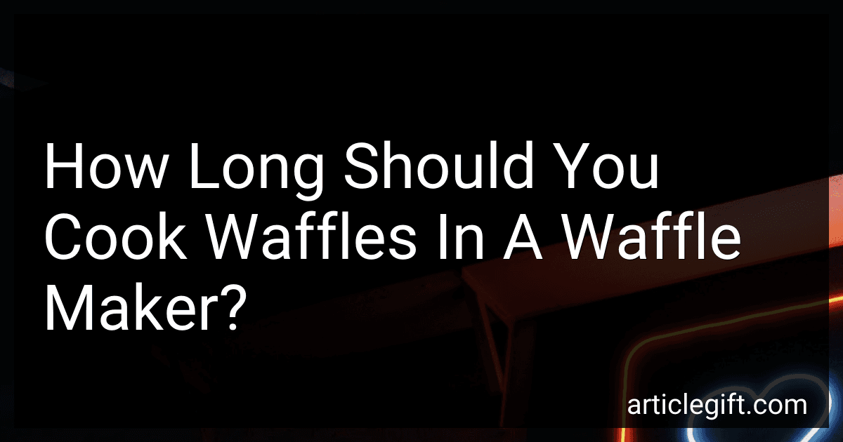 How Long Should You Cook Waffles In A Waffle Maker? image