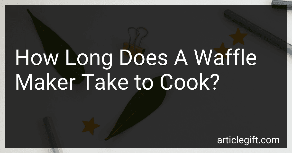 How Long Does A Waffle Maker Take to Cook? image