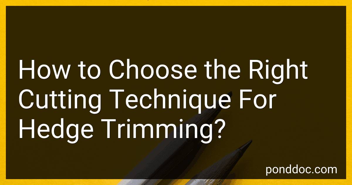How to Choose the Right Cutting Technique For Hedge Trimming? image
