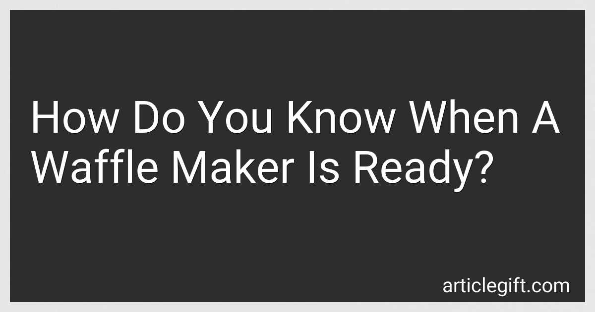 How Do You Know When A Waffle Maker Is Ready? image