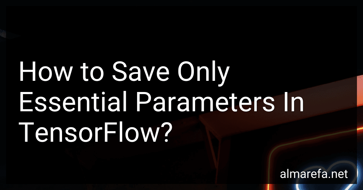 How to Save Only Essential Parameters In TensorFlow? image