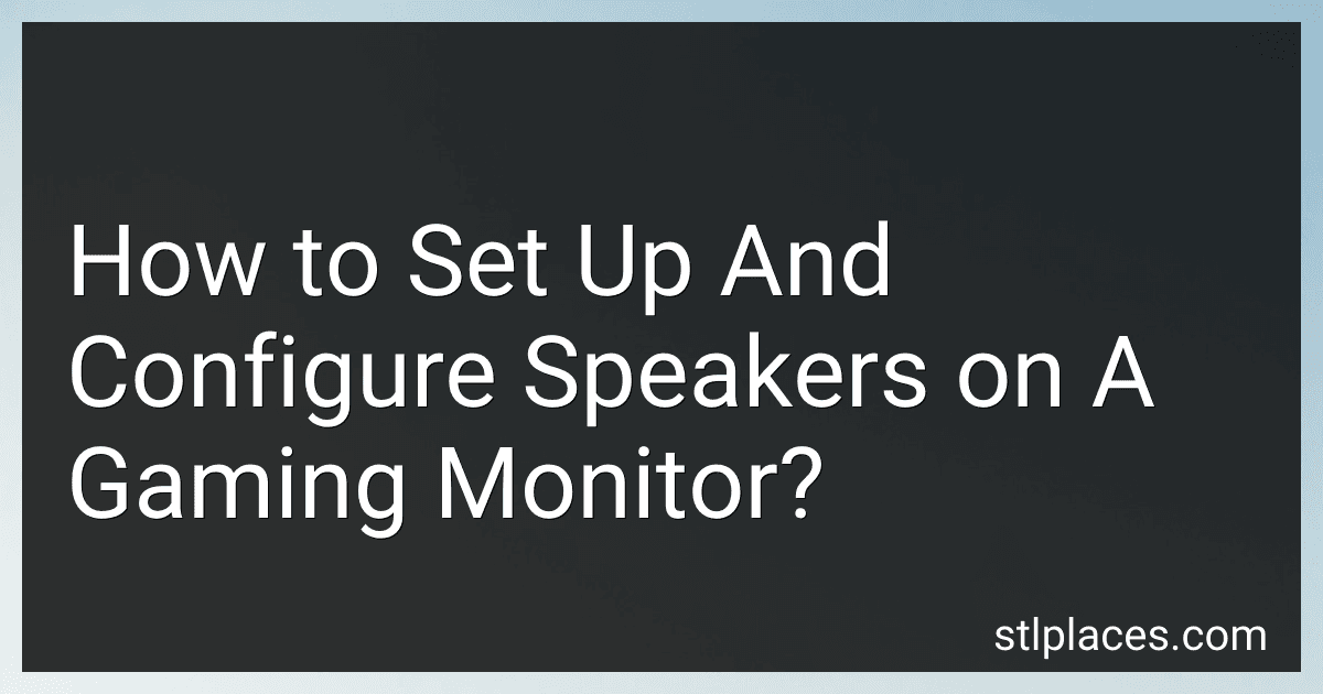How to Set Up And Configure Speakers on A Gaming Monitor? image