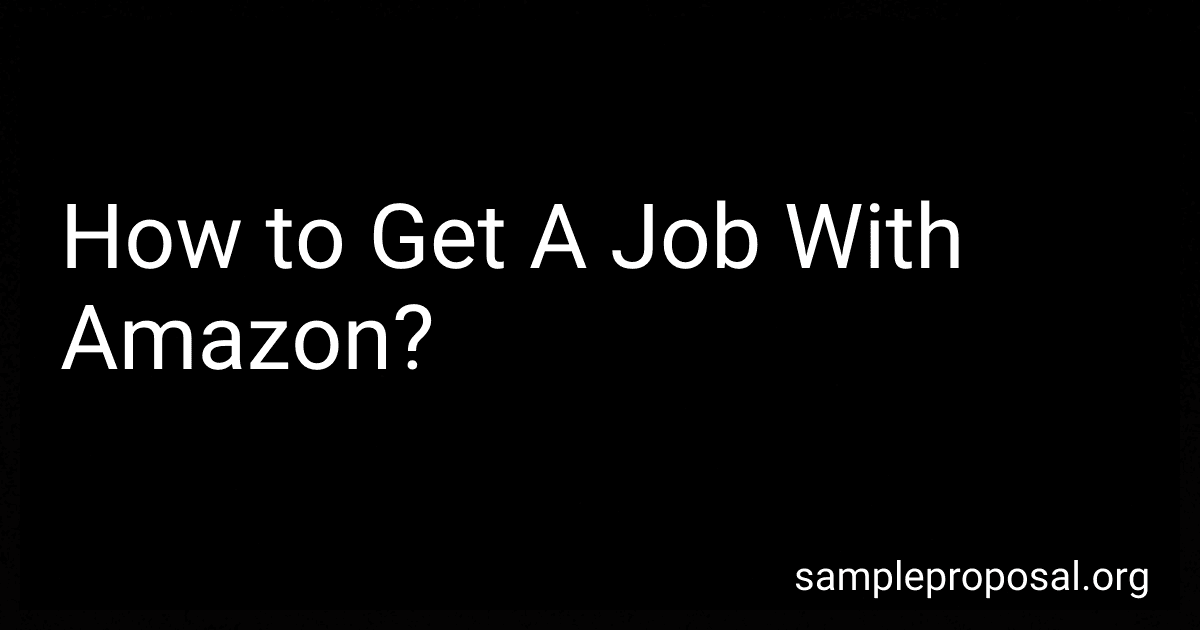 How to Get A Job With Amazon? image