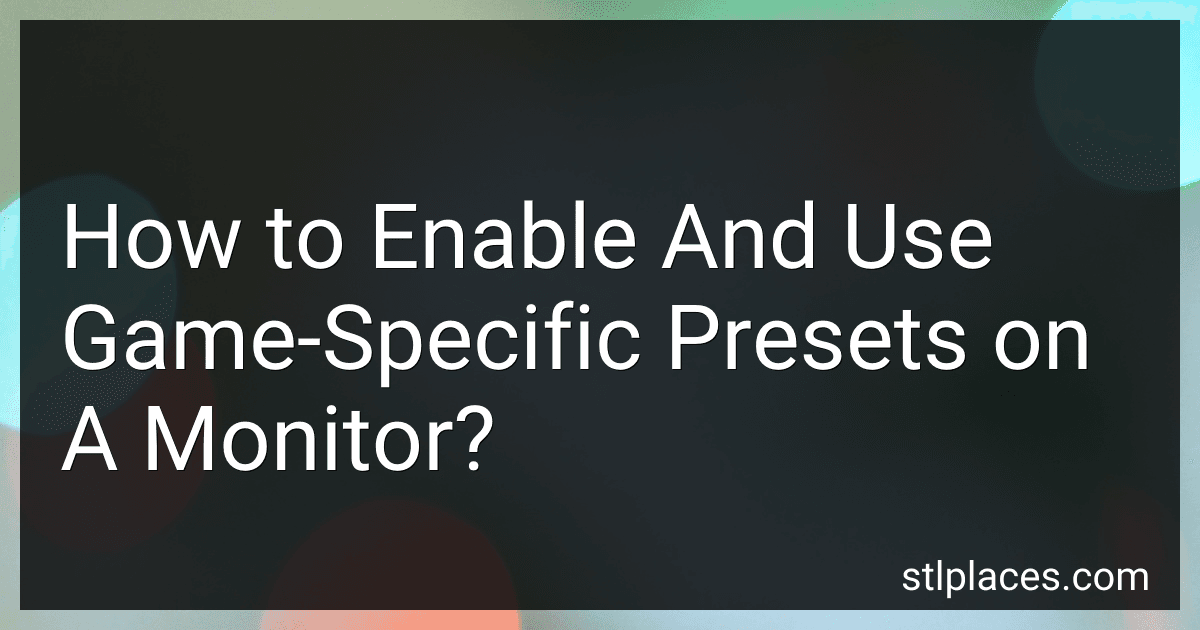 How to Enable And Use Game-Specific Presets on A Monitor? preview