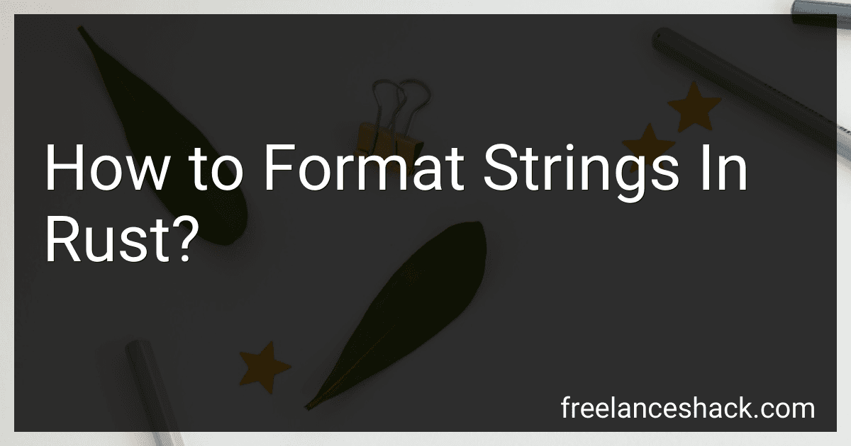 How to Format Strings In Rust? image