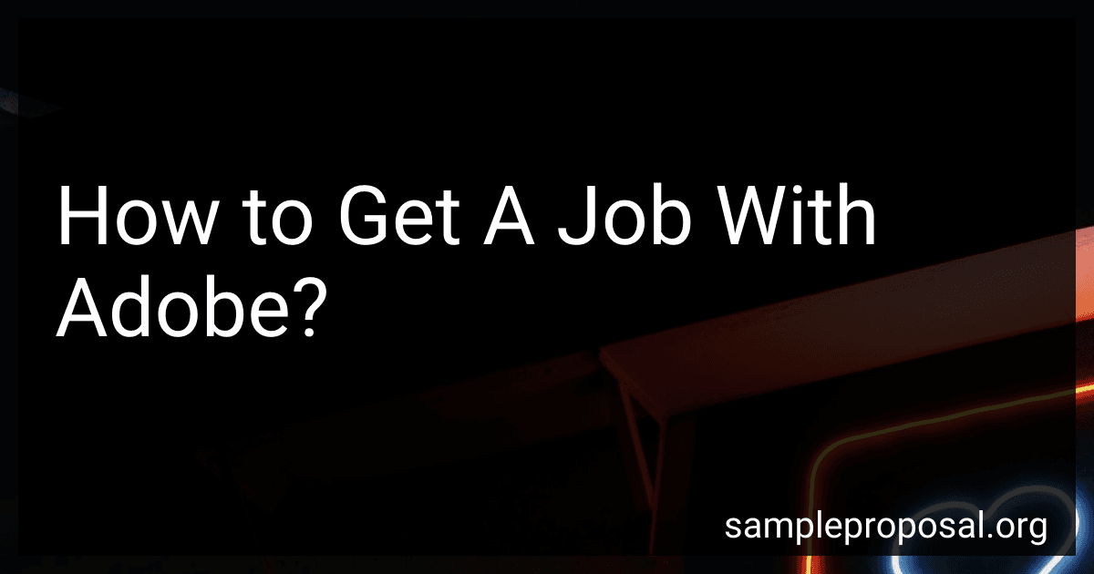 How to Get A Job With Adobe? image