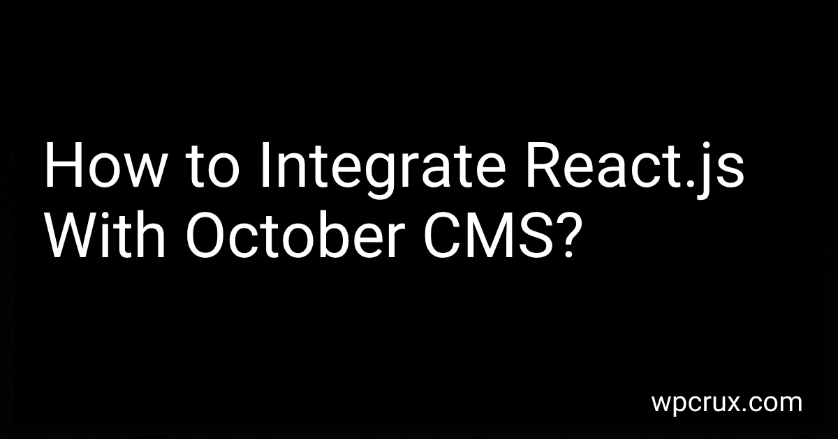 How to Integrate React.js With October CMS? image