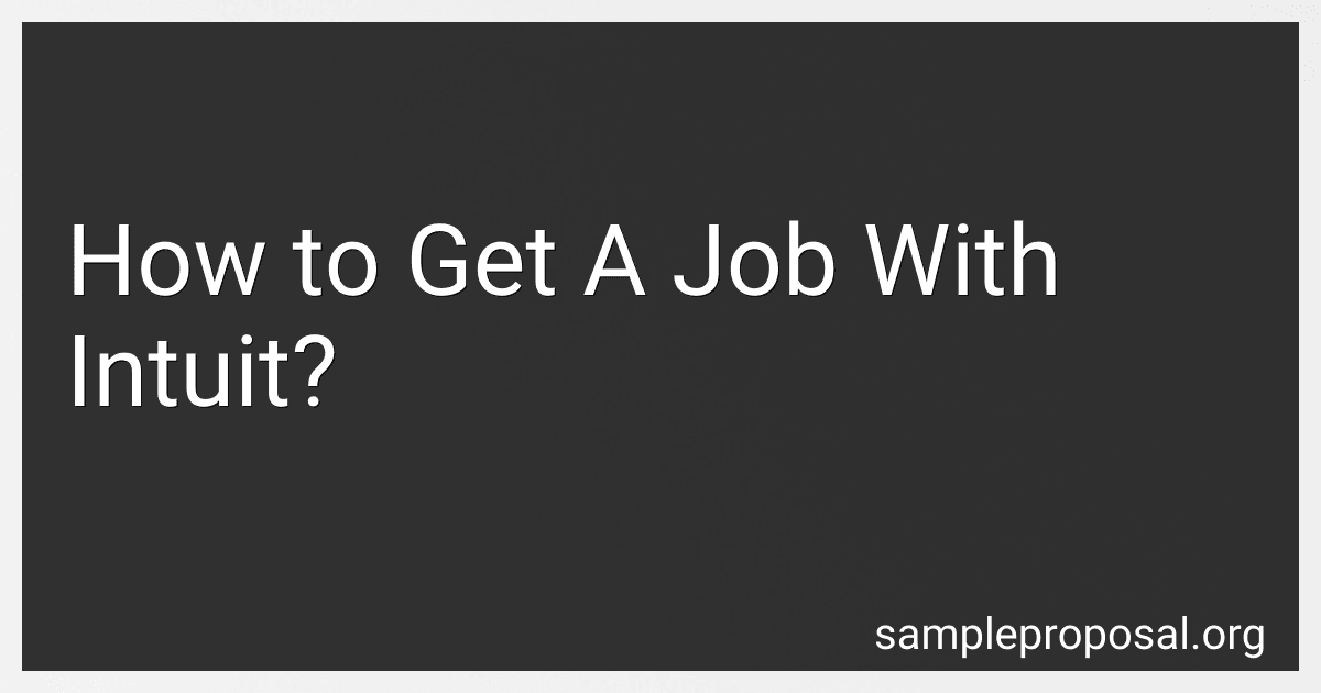 How to Get A Job With Intuit? image