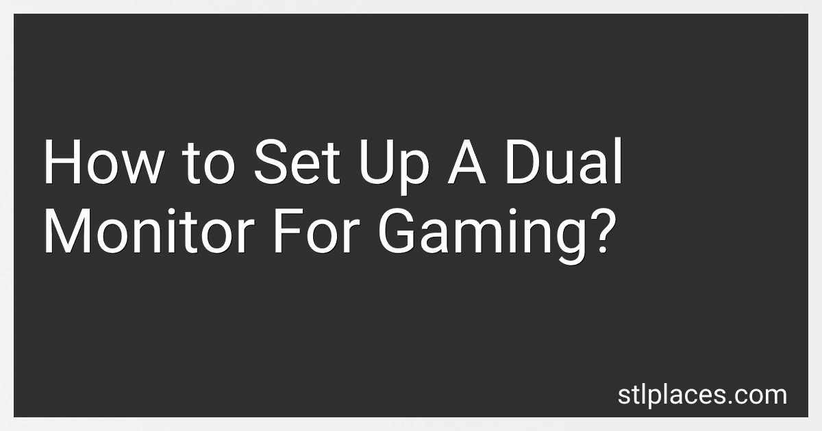 How to Set Up A Dual Monitor For Gaming? image