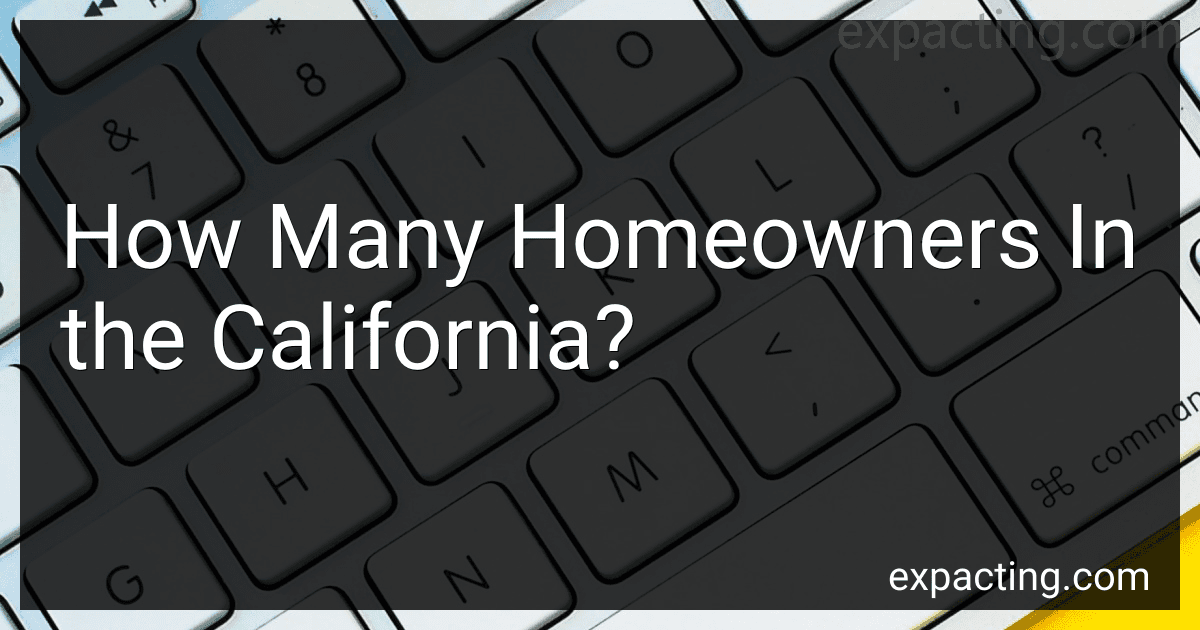 How Many Homeowners In the California? image