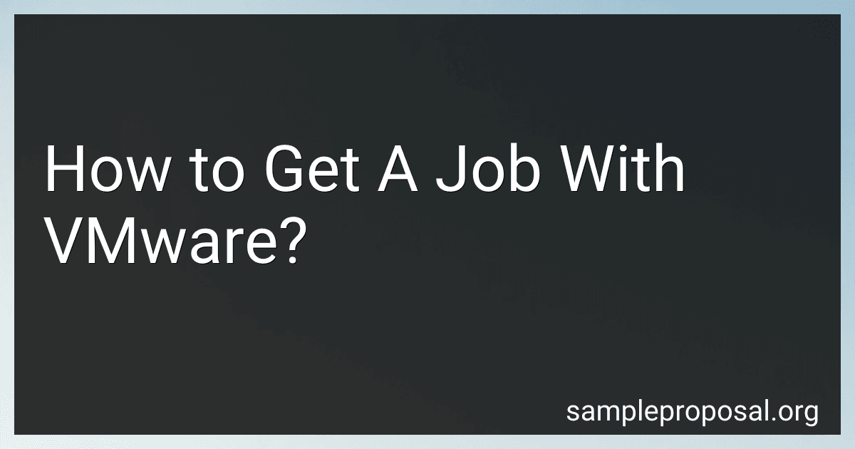 How to Get A Job With VMware? image