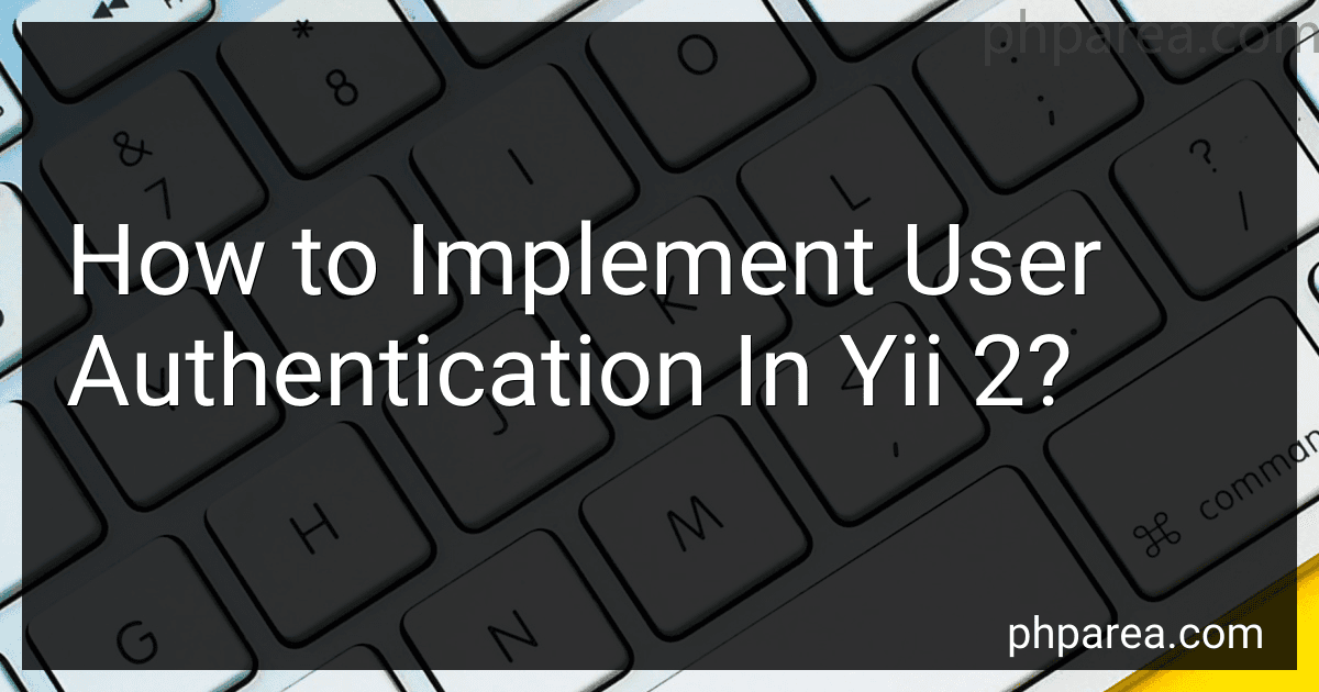 How to Implement User Authentication In Yii 2? image