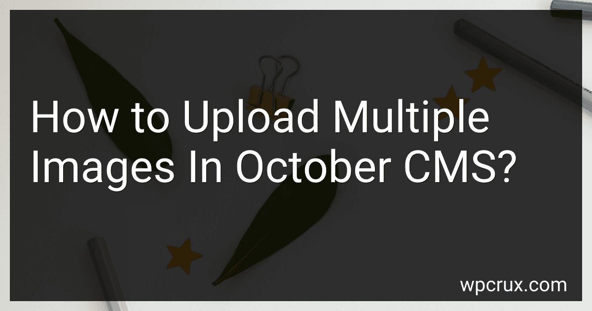 How to Upload Multiple Images In October CMS? image