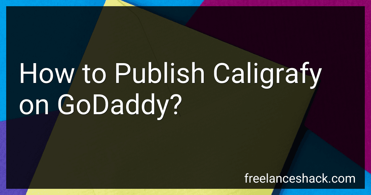 How to Publish Caligrafy on GoDaddy? image
