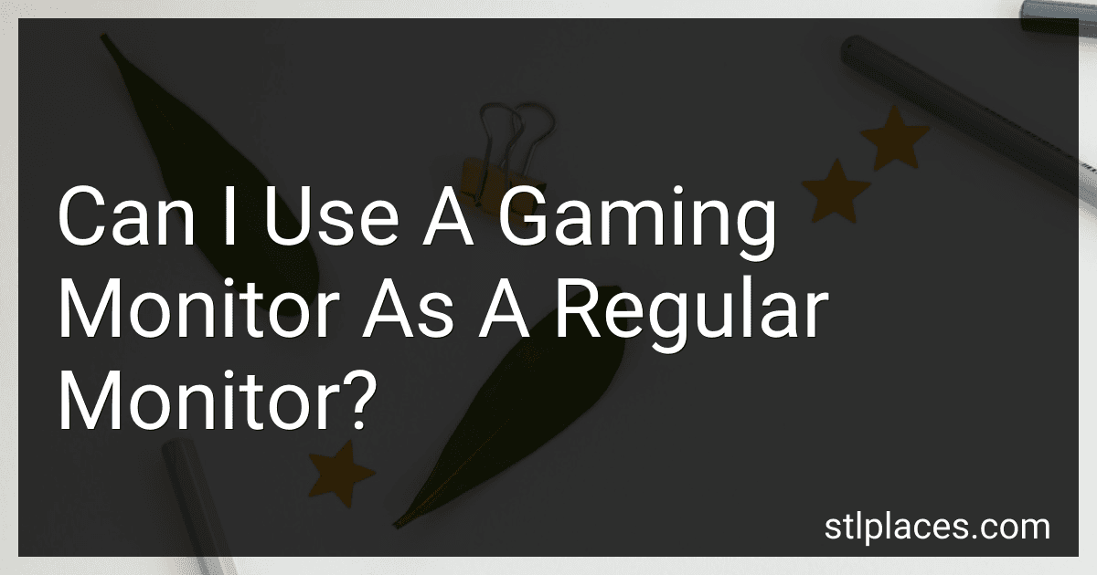 Can I Use A Gaming Monitor As A Regular Monitor? image